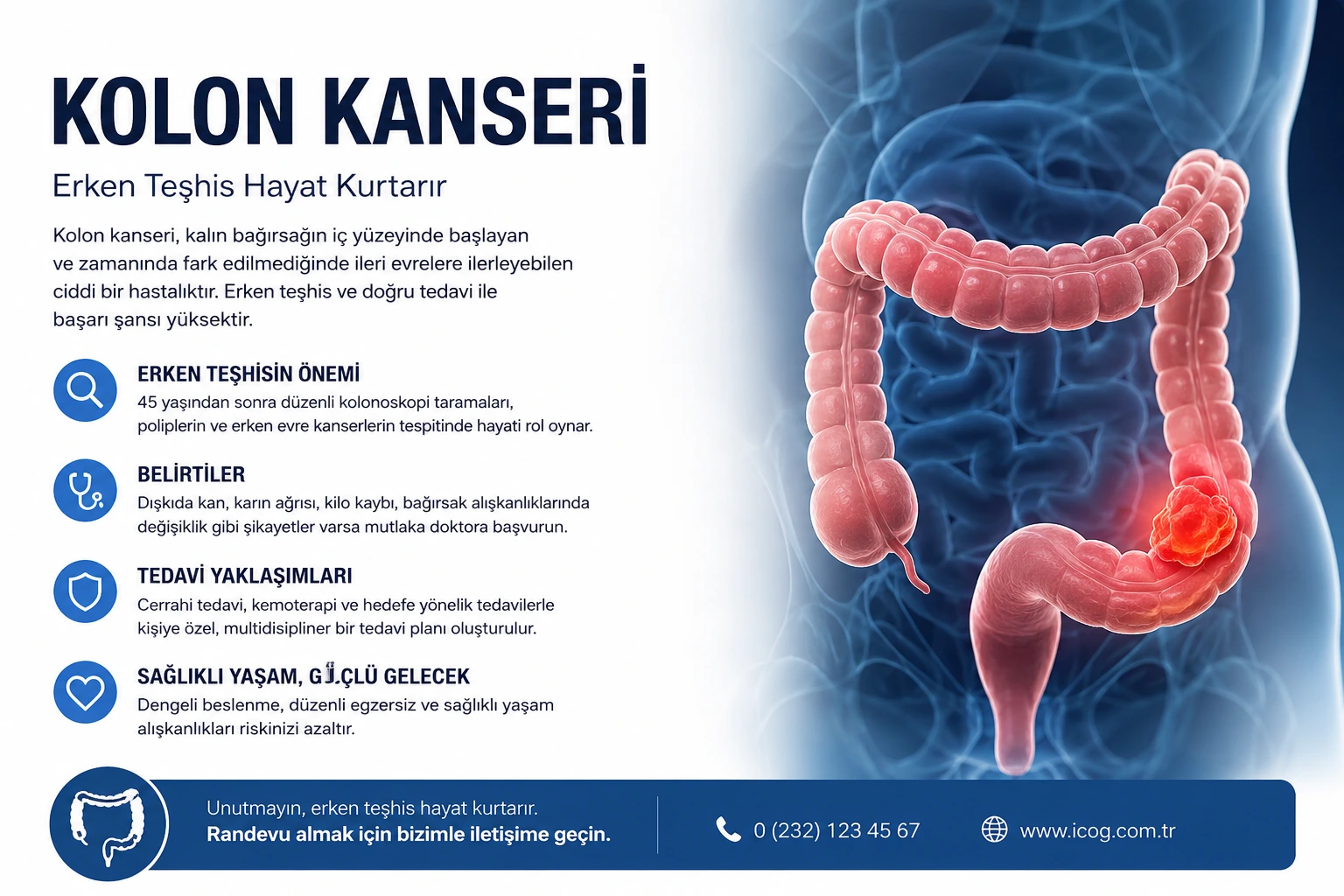Kolon Kanseri Nedir? Belirtileri, Risk Faktörleri ve Tedavi Yöntemleri